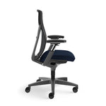 Allsteel Acuity Upholstered/Mesh Work Chair, Adjustable Arms, Navy/Dusk (AWMGGDNO.P85.2.H.CU98)