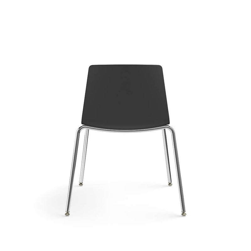 Allsteel Vicinity Polymer Seat/Polymer Back 4-Leg Multi-Purpose Chair, Lava, Armless (CSG-PGANO.0.POL.LA)