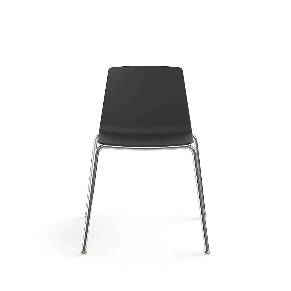 Allsteel Vicinity Polymer Seat/Polymer Back 4-Leg Multi-Purpose Chair, Lava, Armless (CSG-PGANO.0.POL.LA)