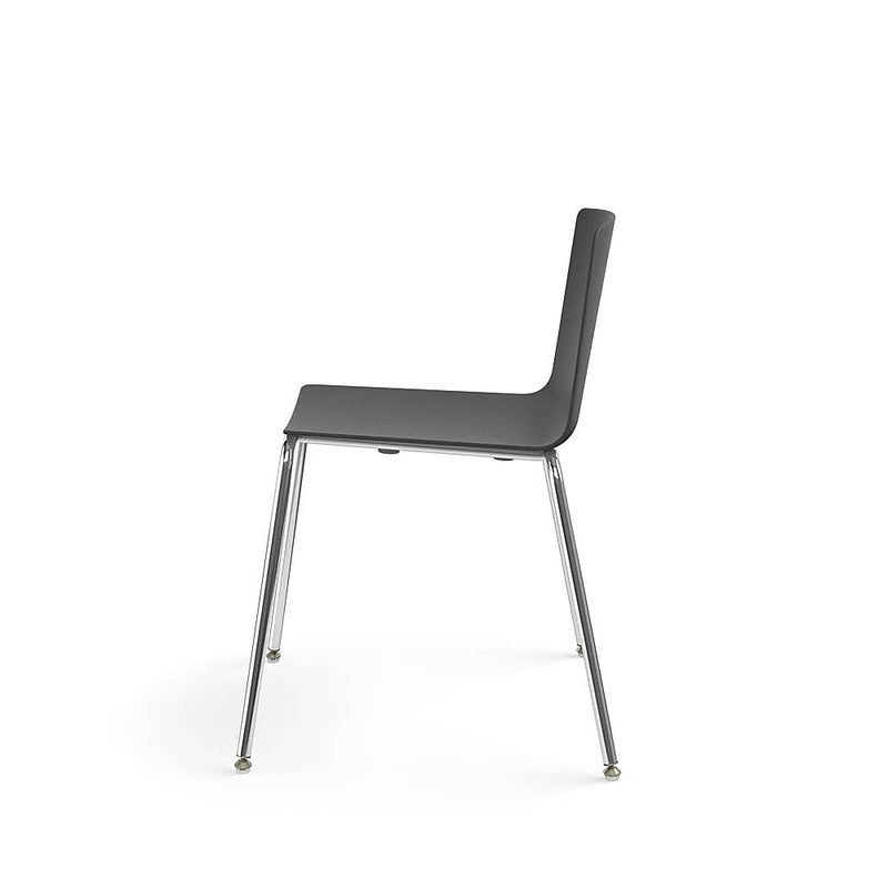 Allsteel Vicinity Polymer Seat/Polymer Back 4-Leg Multi-Purpose Chair, Lava, Armless (CSG-PGANO.0.POL.LA)