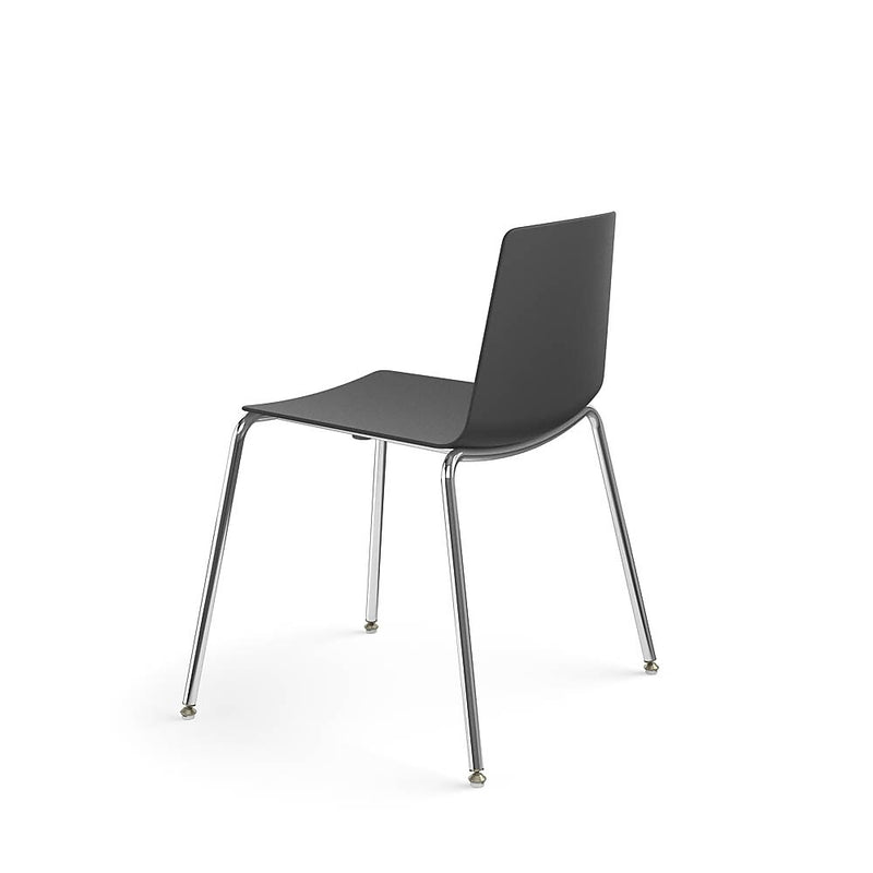 Allsteel Vicinity Polymer Seat/Polymer Back 4-Leg Multi-Purpose Chair, Lava, Armless (CSG-PGANO.0.POL.LA)