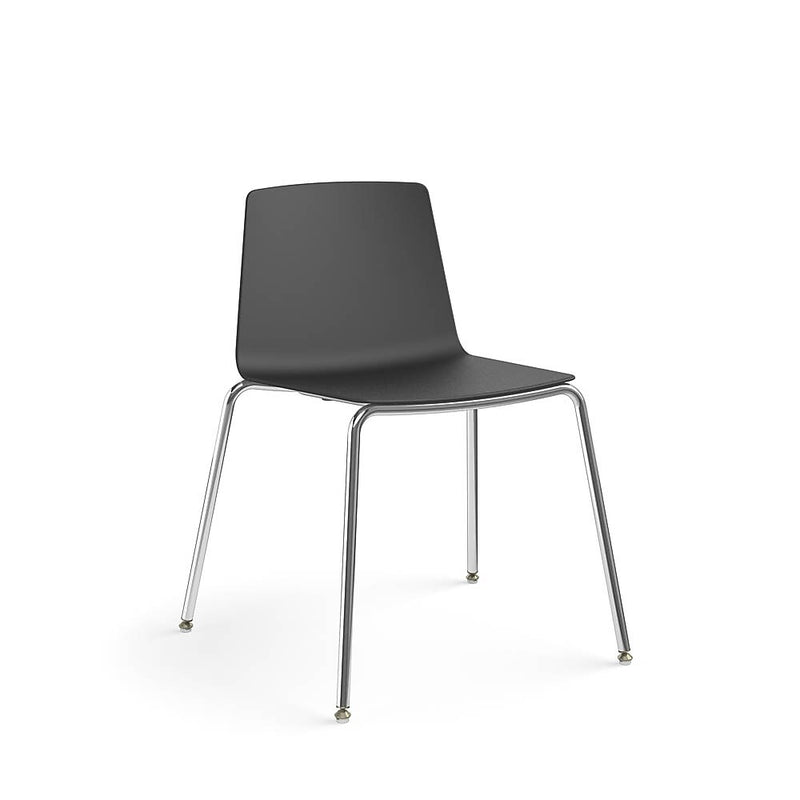 Allsteel Vicinity Polymer Seat/Polymer Back 4-Leg Multi-Purpose Chair, Lava, Armless (CSG-PGANO.0.POL.LA)