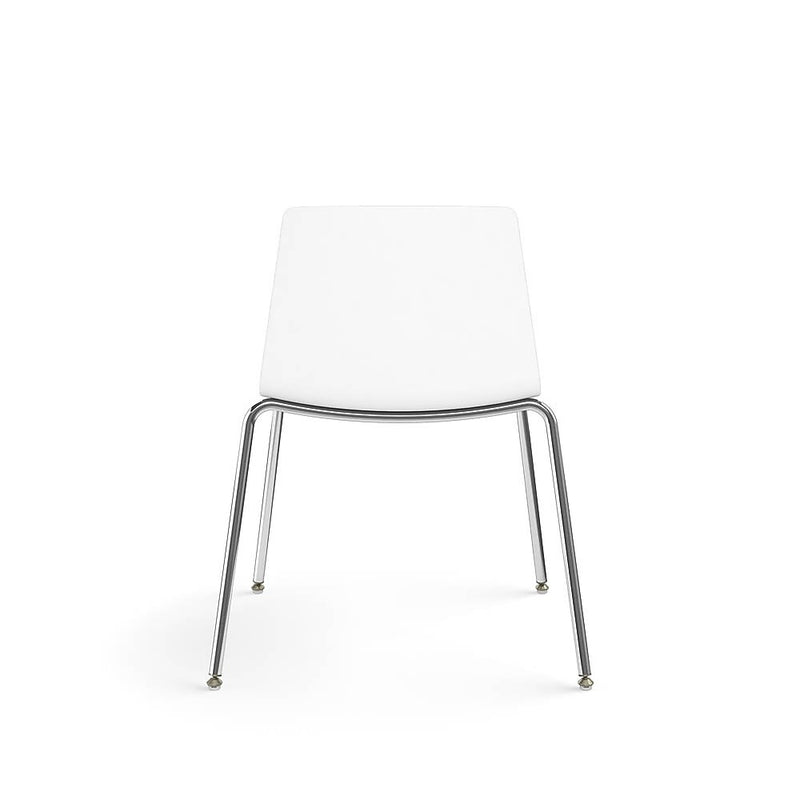 Allsteel Vicinity Polymer Multi-Purpose Chair, Armless, White (CSG-PGANO.0.POL.WT)
