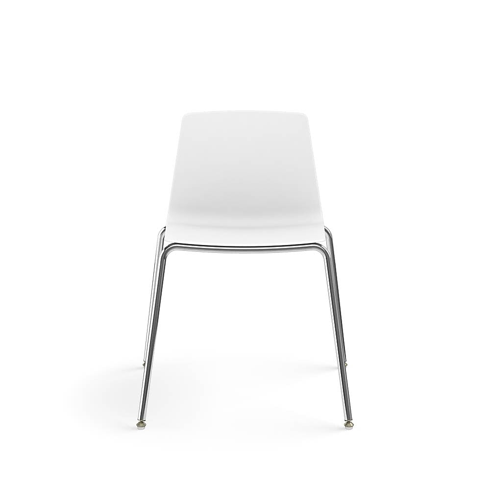 Allsteel Vicinity Polymer Multi-Purpose Chair, Armless, White (CSG-PGANO.0.POL.WT)