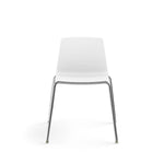 Allsteel Vicinity Polymer Multi-Purpose Chair, Armless, White (CSG-PGANO.0.POL.WT)