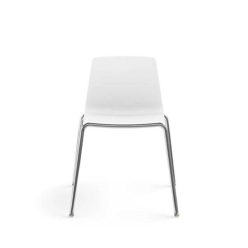 Allsteel Vicinity Polymer Multi-Purpose Chair, Armless, White (CSG-PGANO.0.POL.WT)