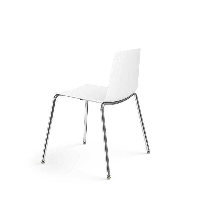 Allsteel Vicinity Polymer Multi-Purpose Chair, Armless, White (CSG-PGANO.0.POL.WT)