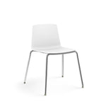Allsteel Vicinity Polymer Multi-Purpose Chair, Armless, White (CSG-PGANO.0.POL.WT)