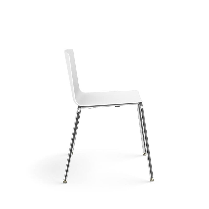 Allsteel Vicinity Polymer Multi-Purpose Chair, Armless, White (CSG-PGANO.0.POL.WT)