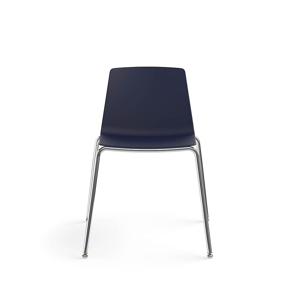 Allsteel Vicinity Polymer Seat/Polymer Back 4-Leg Multi-Purpose Chair, Regatta, Armless (CSG-PGANO.0.POL.RE)