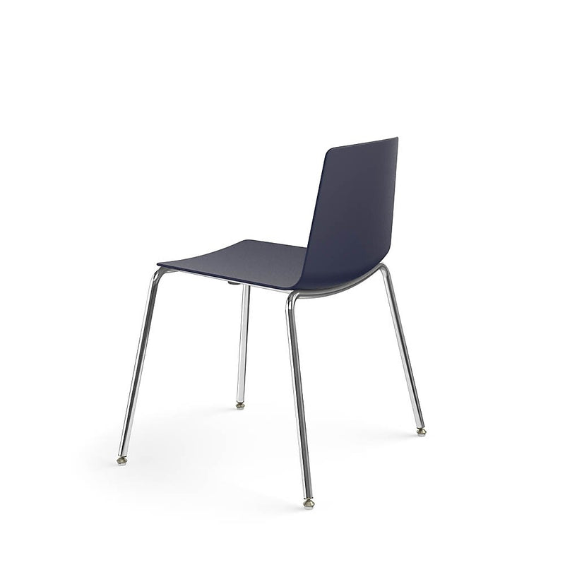Allsteel Vicinity Polymer Seat/Polymer Back 4-Leg Multi-Purpose Chair, Regatta, Armless (CSG-PGANO.0.POL.RE)