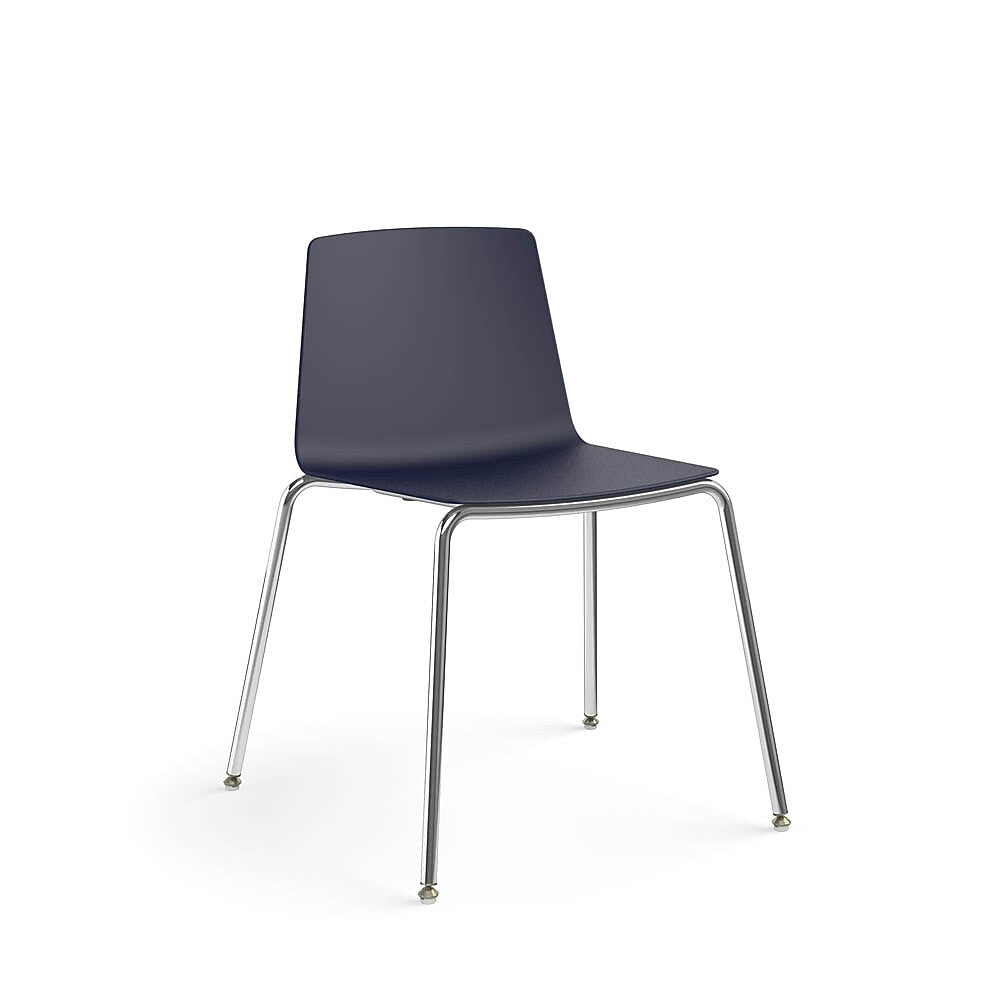 Allsteel Vicinity Polymer Seat/Polymer Back 4-Leg Multi-Purpose Chair, Regatta, Armless (CSG-PGANO.0.POL.RE)