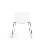 Allsteel Vicinity Polymer Seat/Polymer Back Sled Multi-Purpose Chair, White, Armless (CSL-PGANO.0.POL.WT)