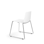 Allsteel Vicinity Polymer Seat/Polymer Back Sled Multi-Purpose Chair, White, Armless (CSL-PGANO.0.POL.WT)