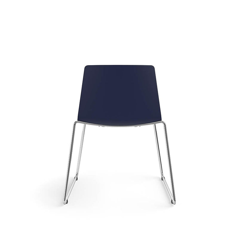 Allsteel Vicinity Polymer Seat/Polymer Back Sled Multi-Purpose Chair, Regatta, Armless (CSL-PGANO.0.POL.RE)