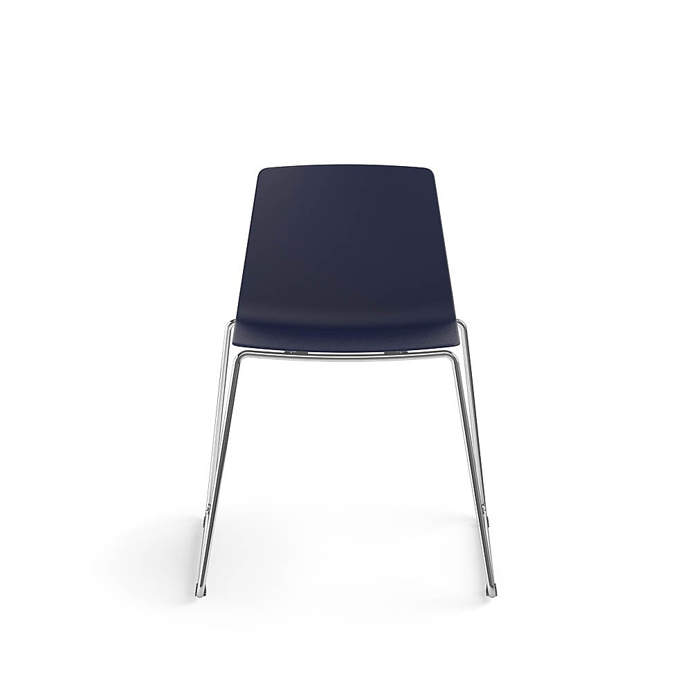 Allsteel Vicinity Polymer Seat/Polymer Back Sled Multi-Purpose Chair, Regatta, Armless (CSL-PGANO.0.POL.RE)