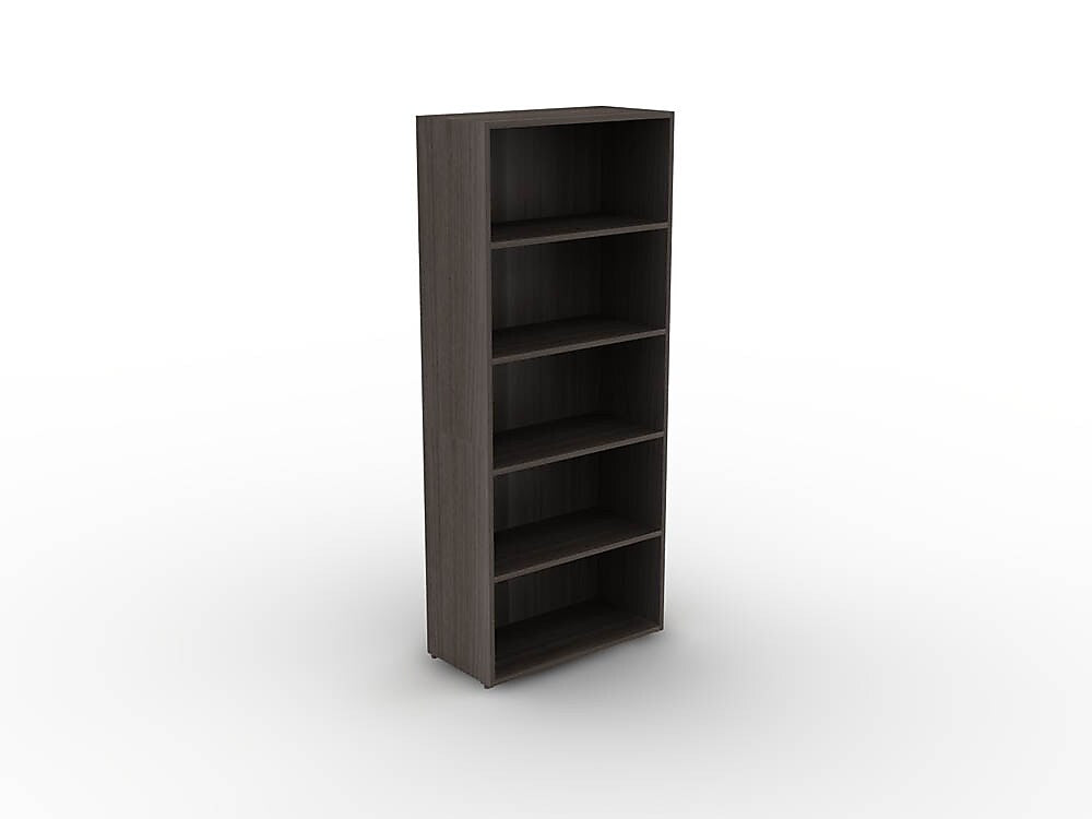 Allsteel Approach 5-Shelf Laminate Bookcase, Skyline Walnut (WKB003)