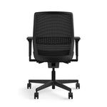 ASAP Allsteel Lyric Upholstered Seat/Mesh Back LT Work Chair, Black/Carbon, 2D Adj Arms (CLL-MLHNO.BLK.BLK.LBLK.2.B.AM01.CU10.N)