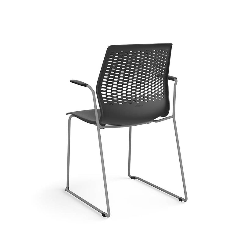 Allsteel Lyric Polymer Multi-Purpose Stacking Chair, Fixed Arms, Lava (CWS-PPGONO.0.H.PR6.LA)