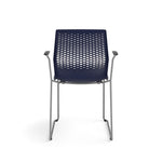 Allsteel Lyric Polymer Seat/Polymer Back Wire Stacker Multi-Purpose Chair, Regatta, Fixed Arms (CWS-PPGONO.0.H.PR6.RE)