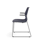 Allsteel Lyric Polymer Seat/Polymer Back Wire Stacker Multi-Purpose Chair, Regatta, Fixed Arms (CWS-PPGONO.0.H.PR6.RE)