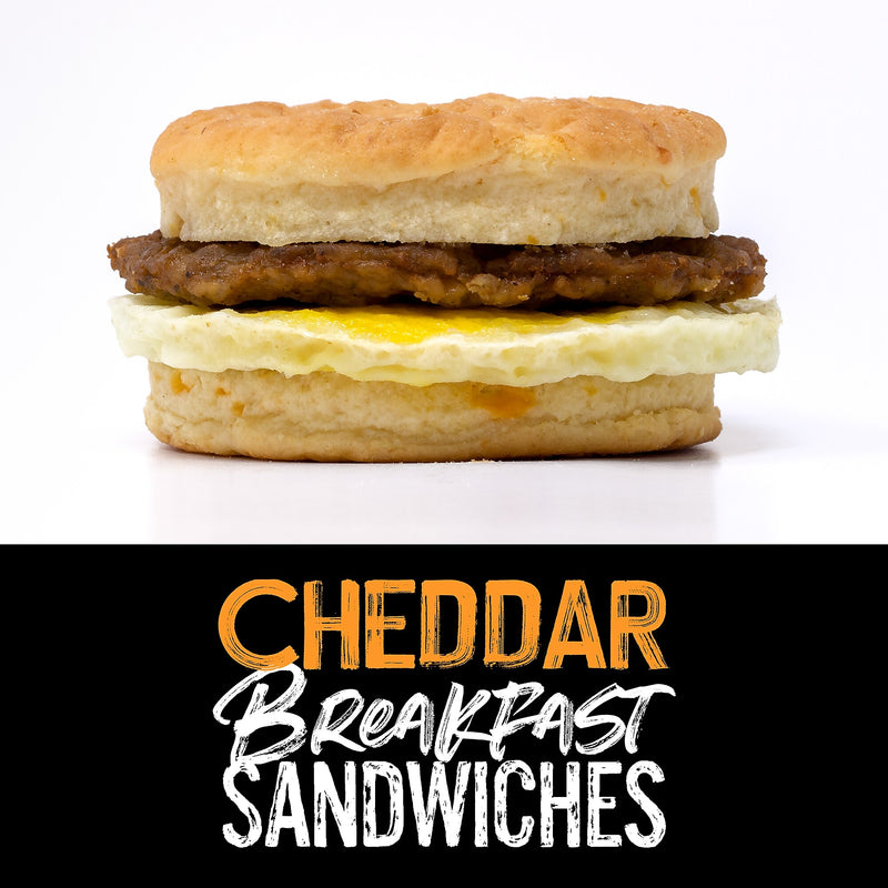 Mason Dixie Cheddar Breakfast Sandwich, 9.3oz, 5/Box (307-00387)