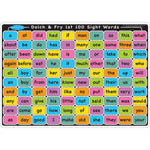Ashley Productions Smart Poly Learning Mat, 12" x 17", Double-Sided, Sight Words 1st & 2nd 100, Pack of 6 (ASH95005-6)