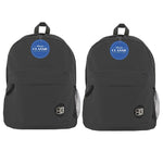 BAZIC Products® Classic Backpack 17" Black, Pack of 2 (BAZ1050-2)