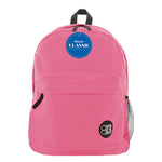 BAZIC Products Classic Backpack, Fuchsia, Pack of 2 (BAZ1056-2)