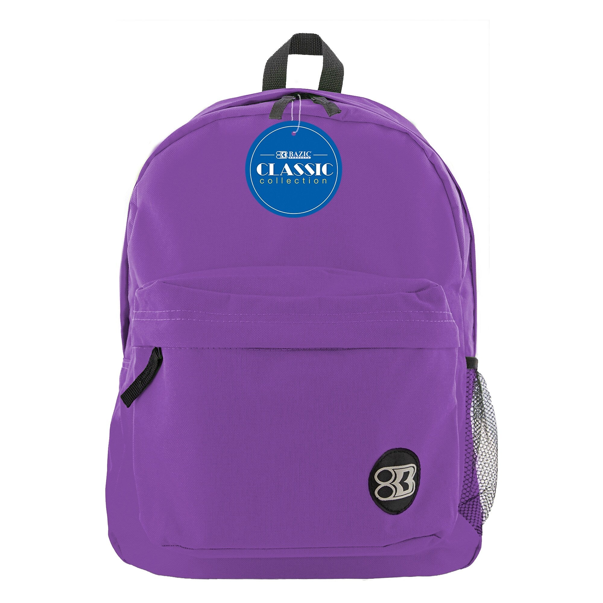 BAZIC Products Classic Backpack, Purple, Pack of 2 (BAZ1057-2)