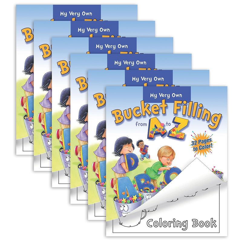 Bucket Fillers A-Z Coloring Book, 32 Pages, 6/Bundle(BUC9780996099905-6)