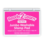 Ready2Learn Jumbo Washable Stamp Pad, Hot Pink, 6.2"L x 4.1"W, Pack of 2 (CE-10034-2)