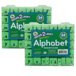Ready2Learn Alphabet Stamps, Lowercase, Small, 34 Per Set, 2 Sets (CE-6812-2)