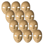 Creativity Street Papier Maché Mask, 8" x 5-1/4", Pack of 12 (CK-4190-12)