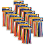 Creativity Street Regular Stems, Assorted Colors, 6" x 4 mm, 100 Count Per Pack, 12 Packs (CK-710001-12)