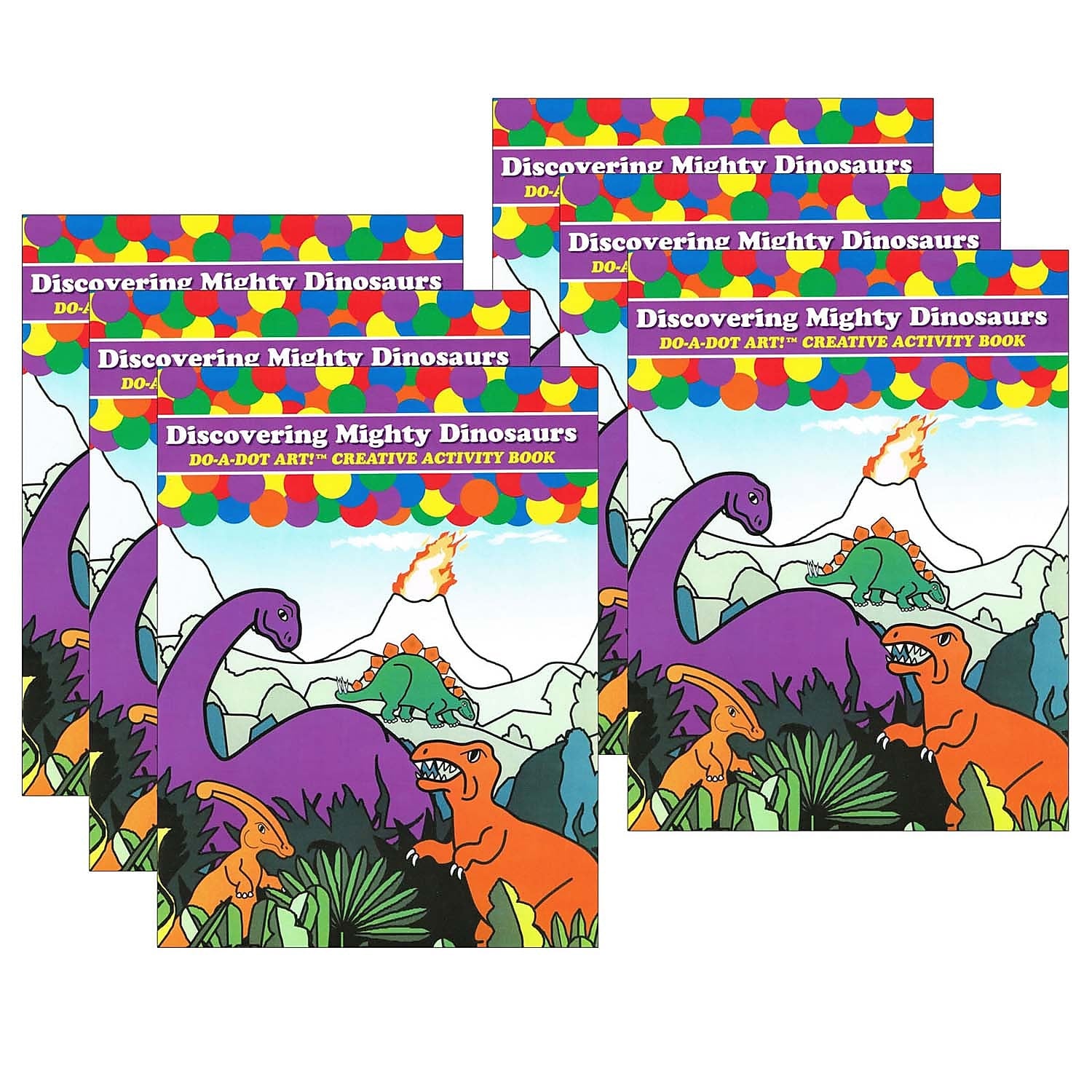 Do-A-Dot Art! Discovering Mighty Dinosaurs Coloring Book, 6/Bundle (DADB373-6)