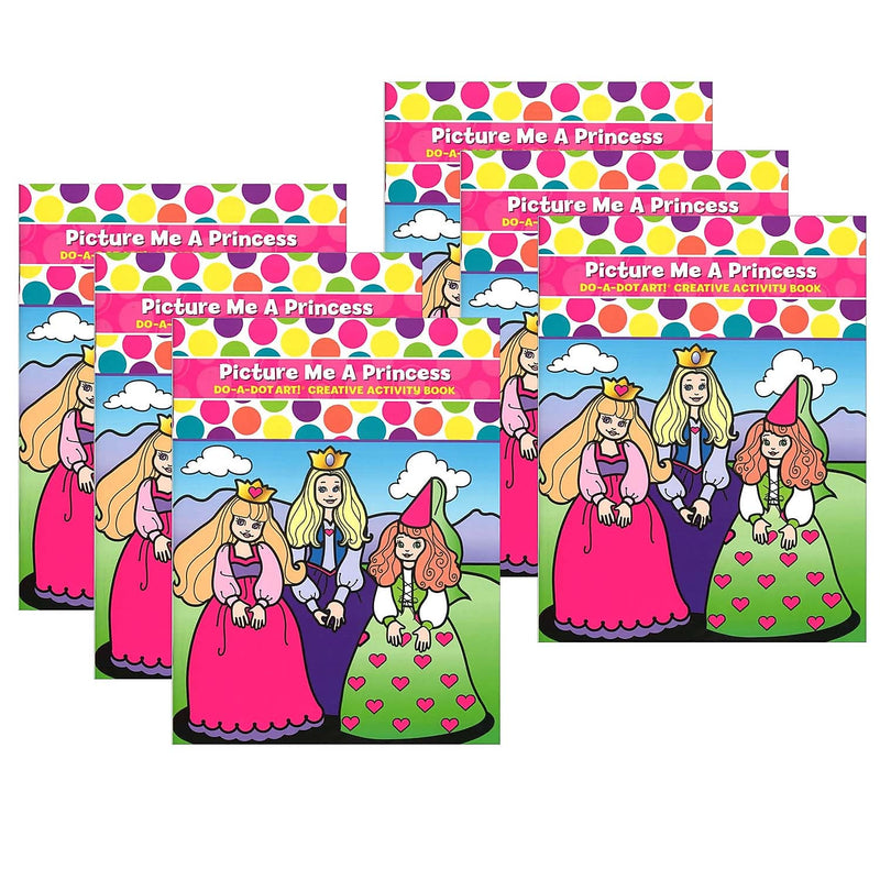 Do-A-Dot Art! Picture Me A Princess Coloring Book, 6/Bundle (DADB374-6)