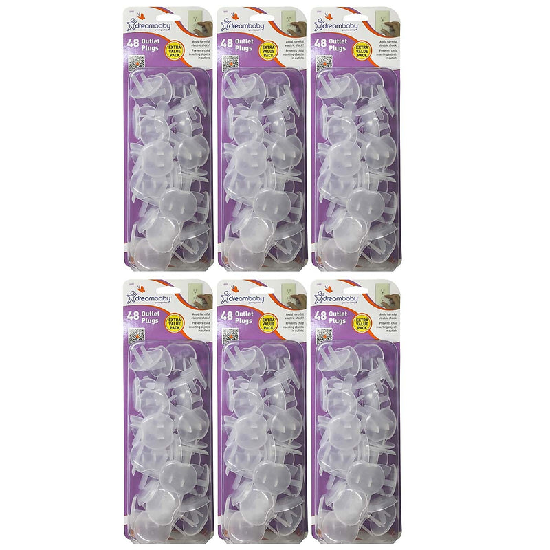 Dreambaby Outlet Covers, 48 Per Pack, 6 Packs (DB-L8401-6)