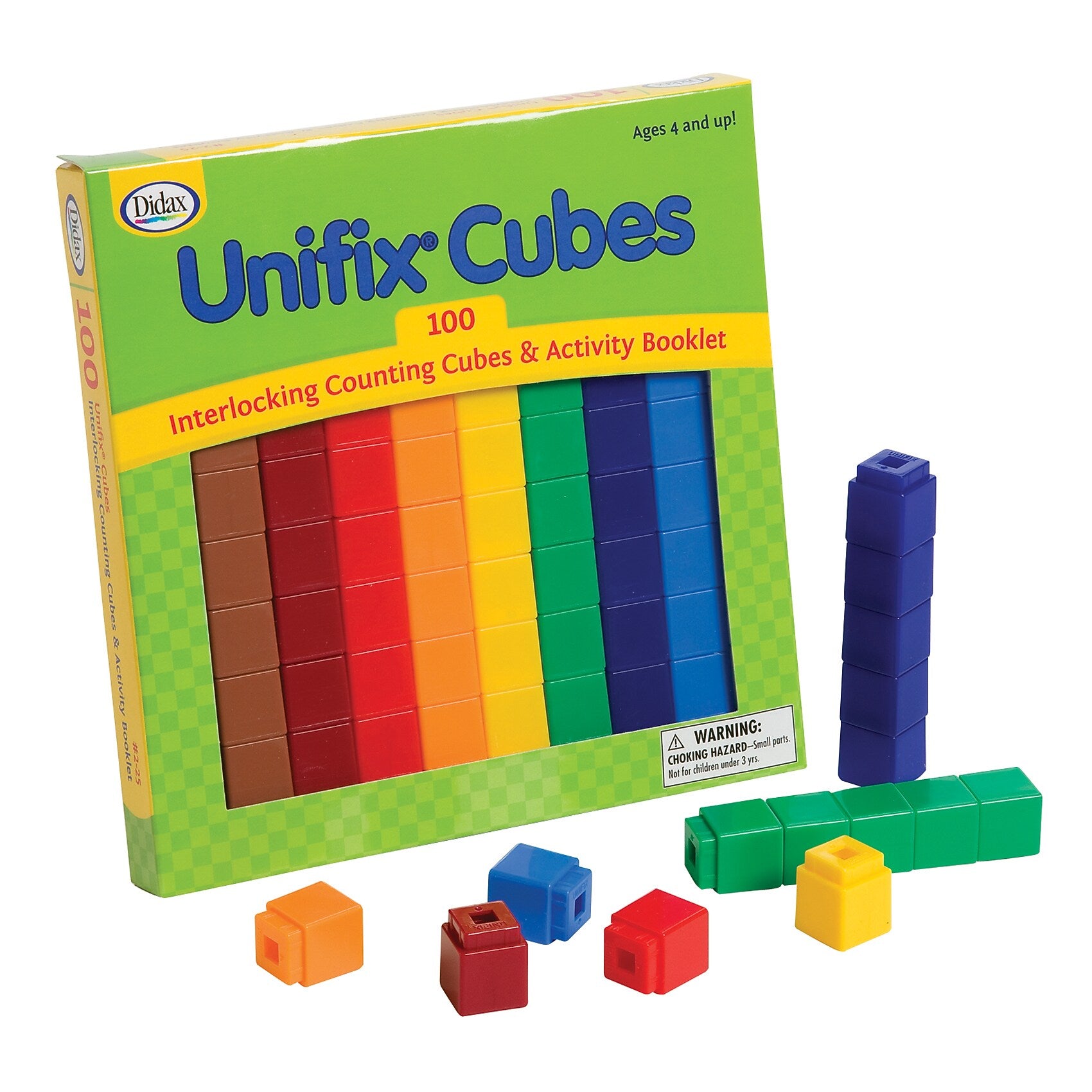 Didax® UNIFIX® Cube Set, 100 Per Pack, 2 Packs (DD-225-2)