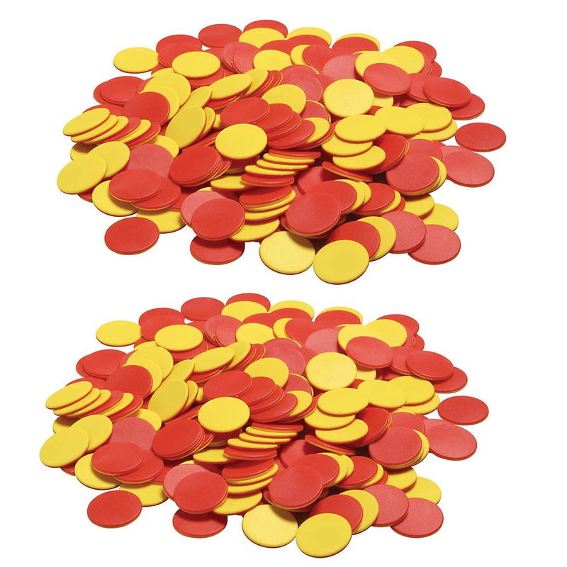 Didax® Two Color Counters, 200 Pieces Per Pack, 2 Packs (DD-2503-2)
