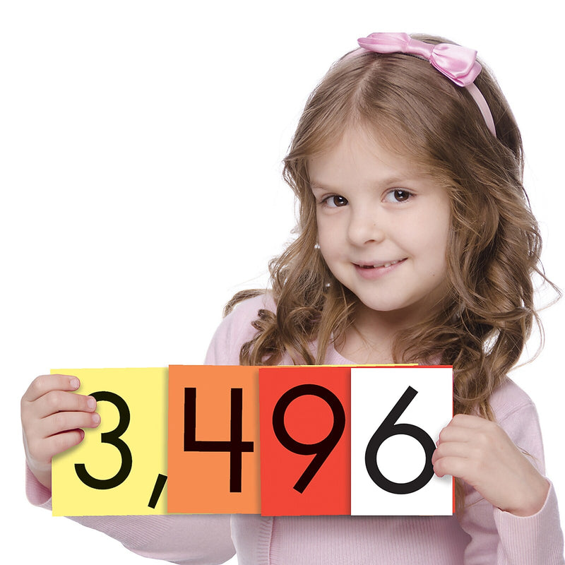Sensational Math 4-Value Whole Numbers Place Value Cards Set, 40 Cards Per Set, 3 Sets (ELP626642-3)