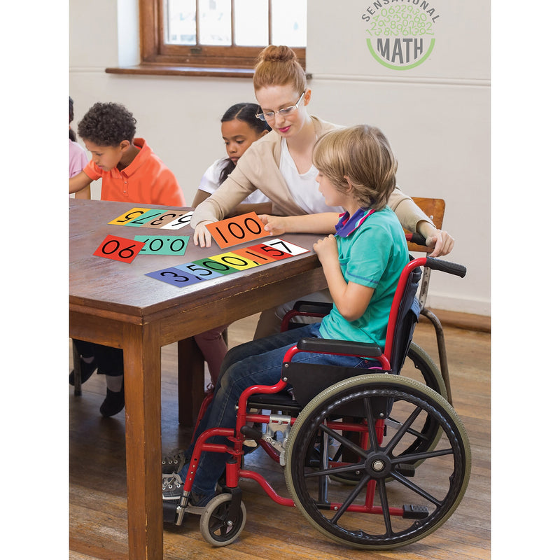 Sensational Math 4-Value Whole Numbers Place Value Cards Set, 40 Cards Per Set, 3 Sets (ELP626642-3)