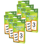 Edupress Numbers 0-25 Flash Cards, 6 Packs (EP-62045-6)