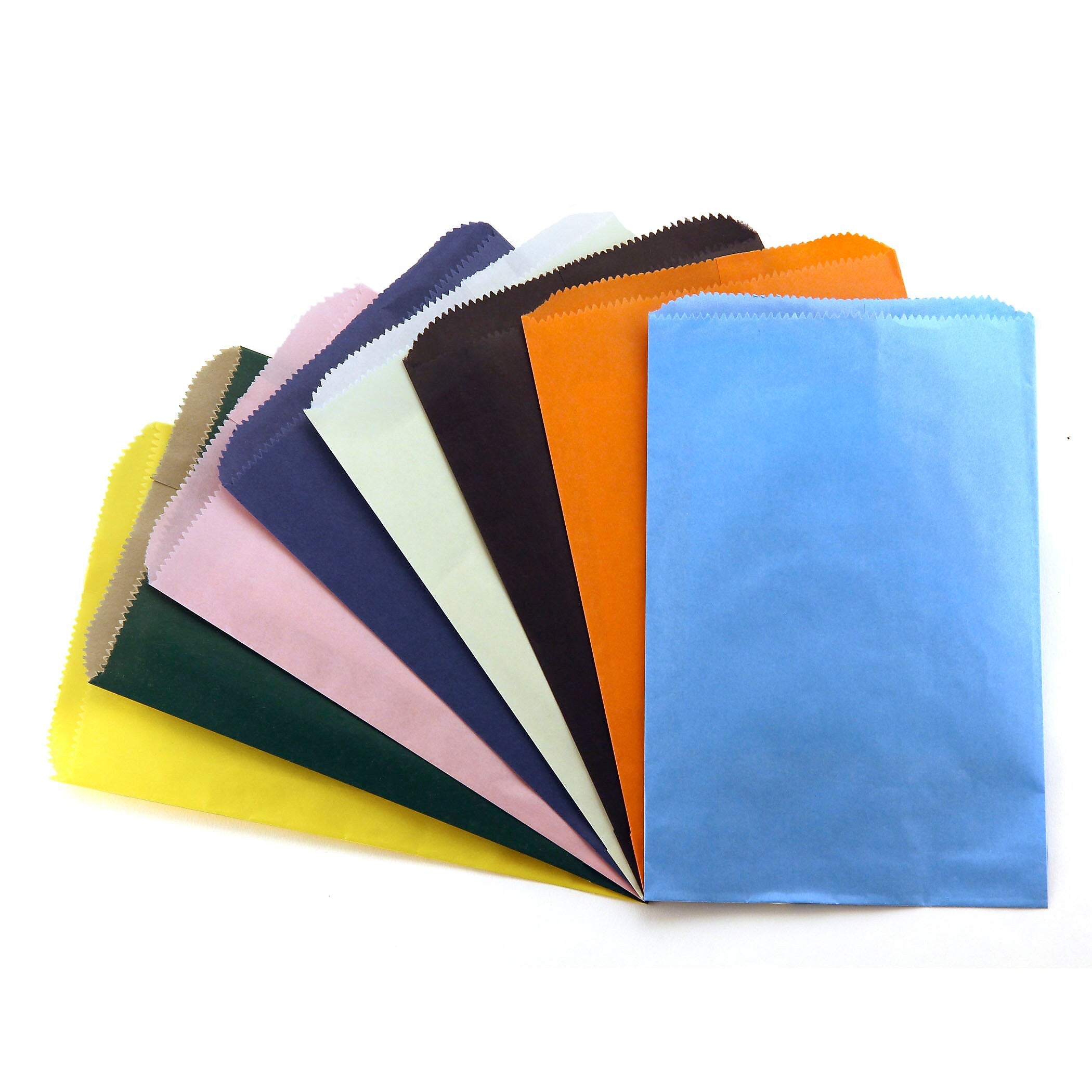 Hygloss Pinch Bottom Bags, Assorted Colors, 6" x 9", 28 Per Pack, 3 Packs (HYG56289-3)