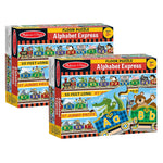 Melissa & Doug Alphabet Express Floor Puzzle, 10' x 6-1/2", 27 Pieces, Pack of 2 (LCI4420-2)