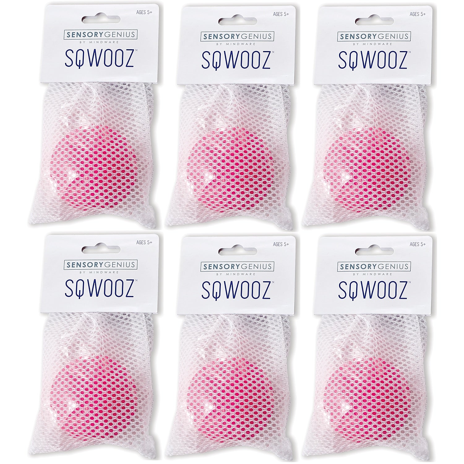 Sensory Genius Sqwooz Stress Ball, 6/Bundle (MWA13785010-6)
