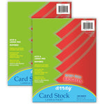 Pacon Card Stock, Rojo Red, 8-1/2" x 11", 100 Sheets Per Pack, 2 Packs (PAC101171-2)