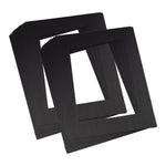 Pacon® Pre-Cut Mat Frames, 11.5" x 16.75" Frame, 8" x 10.75" Window, Black, 12 Per Pack, 2 Packs (PAC72560-2)