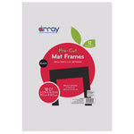 Pacon® Pre-Cut Mat Frames, 11.5" x 16.75" Frame, 8" x 10.75" Window, Black, 12 Per Pack, 2 Packs (PAC72560-2)