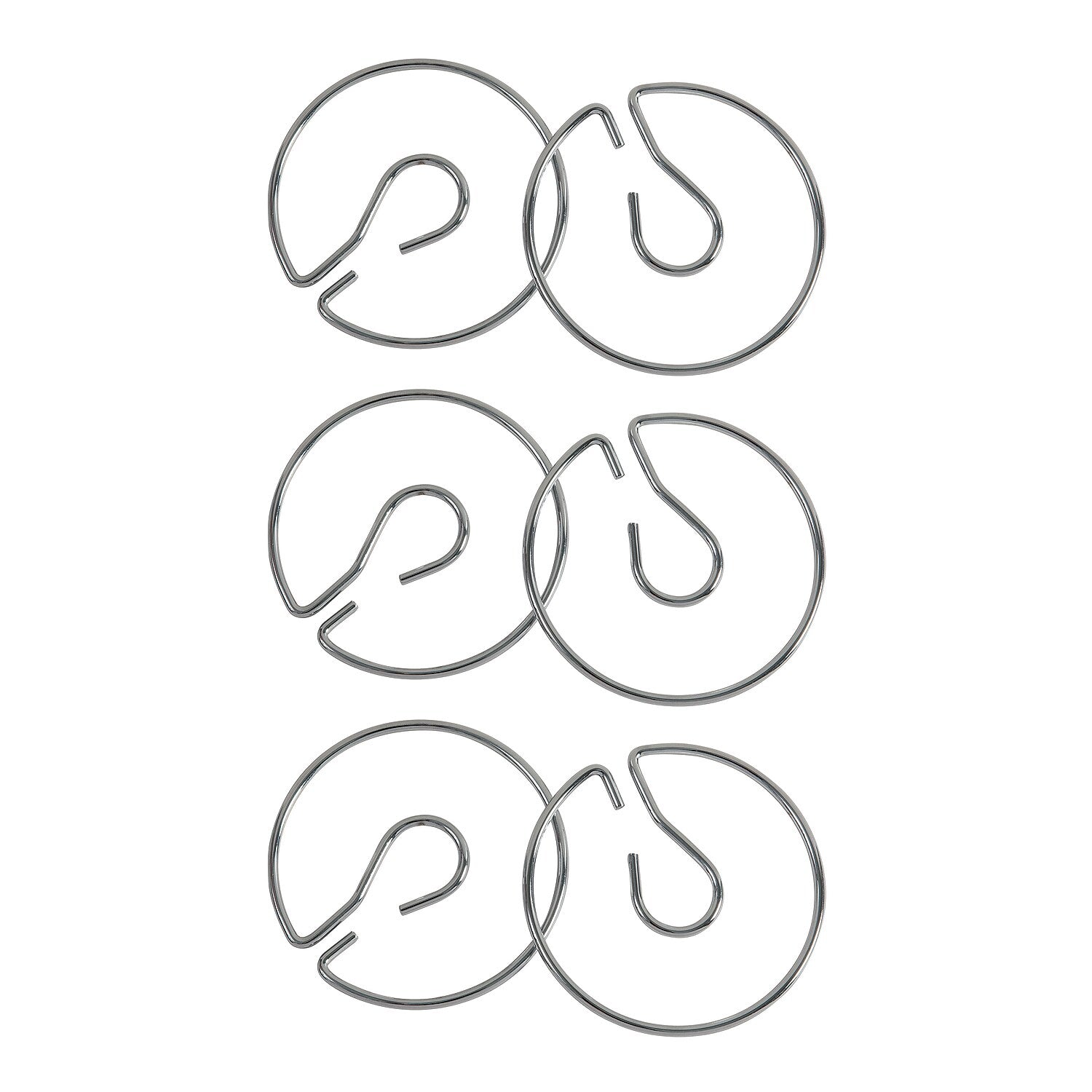 Pacon Chart Stand Rings, Metal, 4", 2/Pack, 3/Bundle  (PAC74440-3)